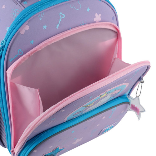 Рюкзак шкільний каркасний GoPack Fairytale Unicorn GO25-597M-3  подарунок олівці та пляшка Kite  (на зріст дитини 130 — 145 см)