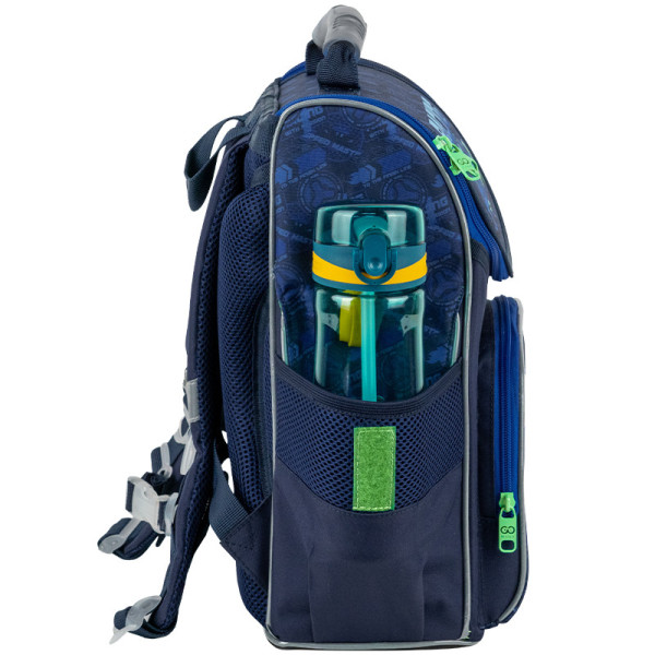Рюкзак для школи каркасний GoPack Education Racing GO25-5001S-6  подарунок ланчбокс та олівці  (на зріст дитини 115-130 см)