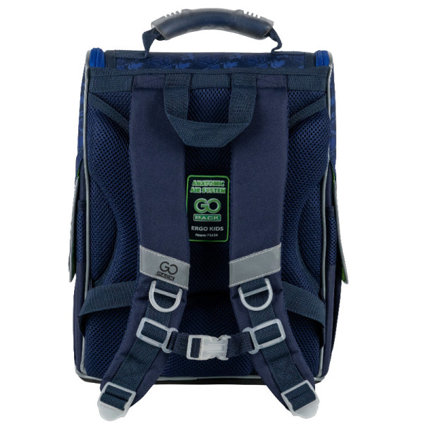Рюкзак для школи каркасний GoPack Education Racing GO25-5001S-6  подарунок ланчбокс та олівці  (на зріст дитини 115-130 см)