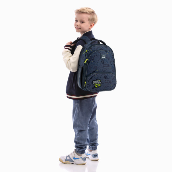 Рюкзак для школи каркасний GoPack Education Super Skater GO25-597M-4  подарунок олівці на 12 кольорів і ланчбокс з наповненням