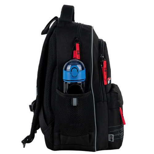 Рюкзак шкільний GoPack Education Born To Win GO26-182M-5  подарунок пляшка Kite  (на зріст дитини 130 - 145 см)