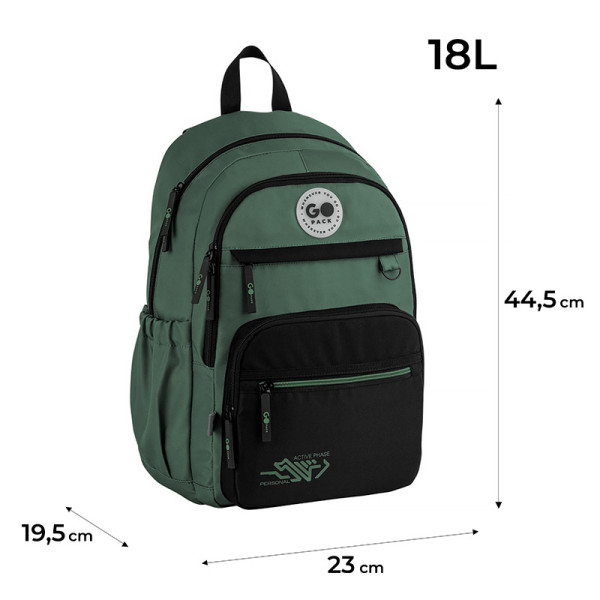 Рюкзак GoPack Teens GO26-121L-3  подарунок пенал Kite  (на зріст дитини 145 — 175 см)