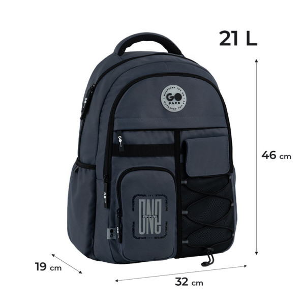 Рюкзак GoPack Education Teens GO26-184L-4  подарунок пляшка Kite  (на зріст дитини 145 — 175 см)