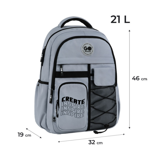 Рюкзак GoPack Education Teens GO26-184L-2  подарунок пляшка Kite  (на зріст дитини 145 — 175 см)