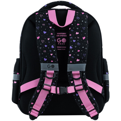 Рюкзак шкільний GoPack Education Bright&Awesome GO26-2606S-3  подарунок пляшка Kite  (на зріст дитини 115 — 130 см)