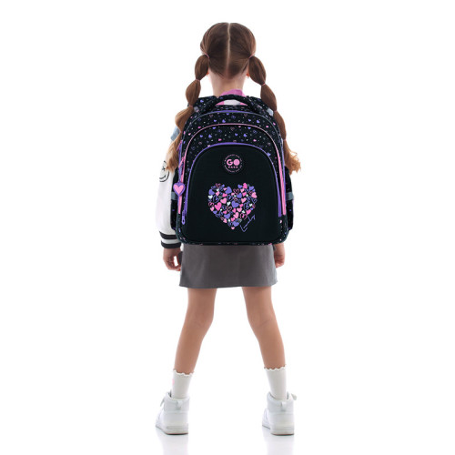 Рюкзак шкільний GoPack Education Bright&Awesome GO26-2606S-3  подарунок пляшка Kite  (на зріст дитини 115 — 130 см)