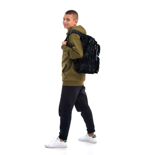 Рюкзак шкільний GoPack Education Shadow GO26-120M-3  подарунок олівці Kite на 24 кольори  (на зріст дитини 140-155 см)