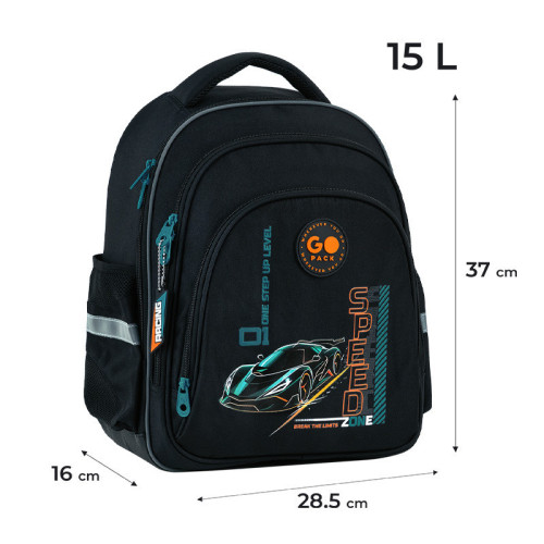 Рюкзак для школи GoPack Speed Zone GO26-2606S-6  подарунок олівці на 24 кольори