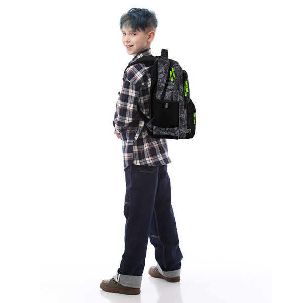 Рюкзак для школи GoPack Wow Skate GO26-182M-7  подарунок олівці на 24 кольори