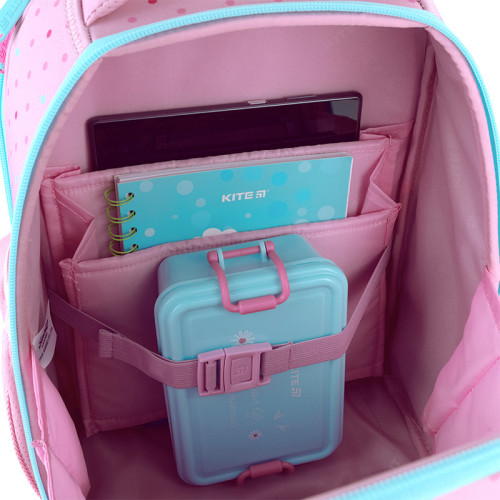 Рюкзак шкільний каркасний Kite Hello Kitty HK26-555S-1  подарунок олівці та пенал зовнішні габарити 36,5x27x15,5