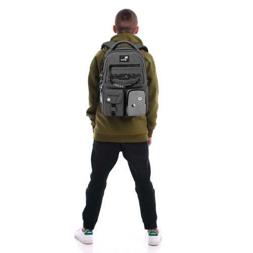 Рюкзак Kite Education teens Swarm K26-2587M-4  подарунок пляшка  (на зріст дитини 130-145 см)