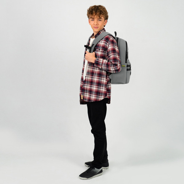 Рюкзак Kite Education teens Grey K26-2721L-1  подарунок пляшка  (на зріст дитини 145-175 см)
