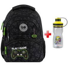 Рюкзак шкільний GoPack Education Never Give Up GO26-175M-7  подарунок пляшка Kite  (на зріст дитини 130 — 145 см)
