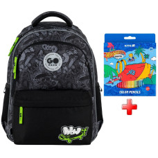 Рюкзак для школи GoPack Wow Skate GO26-182M-7  подарунок олівці на 24 кольори