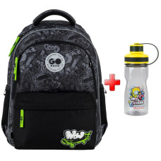 Рюкзак шкільний GoPack Education Wow Skate GO26-182M-7  подарунок пляшка Kite  (на зріст дитини 130 - 145 см)
