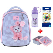 Рюкзак шкільний каркасний Kite Studio Pets SP26-555S  подарунок олівці, ланчбокс та пляшка Kite  зовнішні габарити 36,5x27x15,5