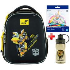 Рюкзак шкільний каркасний Kite Education Transformers TF26-555S подарунок олівці та пляшка  (на зріст дитини 115-130 см)