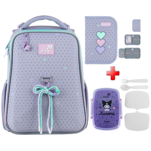 Рюкзак шкільний каркасний Kite Lovely K26-531M  подарунок ланчбокс та пенал  зовнішні габарити 38х29х15