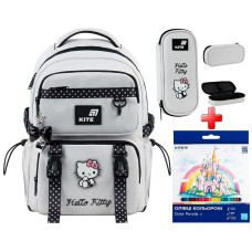Шкільний рюкзак Kite Hello Kitty HK26-1022M   подарунок олівці та пенал   зовнішні габарити 39x28x12,5