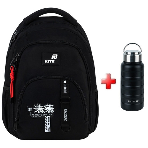 Рюкзак Kite Education teens Anime Boy K26-905M-3  подарунок термос  (на зріст дитини 130-145 см)