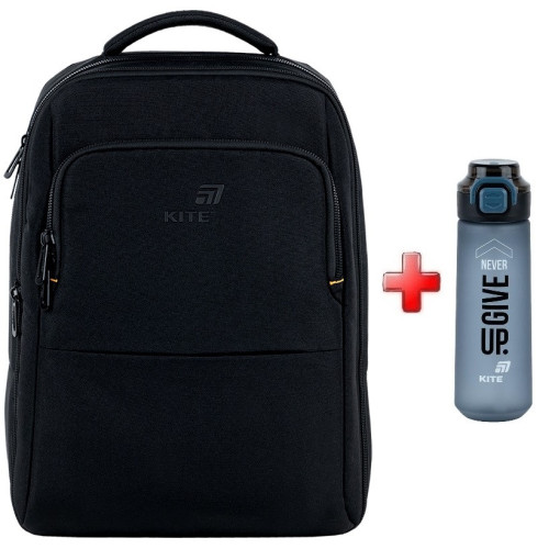 Рюкзак Kite K25-2579L  подарунок пляшка  43,5x30x16  чорний