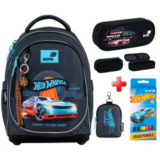 Шкільний рюкзак Kite Hot Wheels HW26-724S  подарунок олівці та пенал  зовнішні габарити 36x27x16